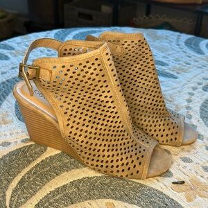 Tan Wedge Sandals